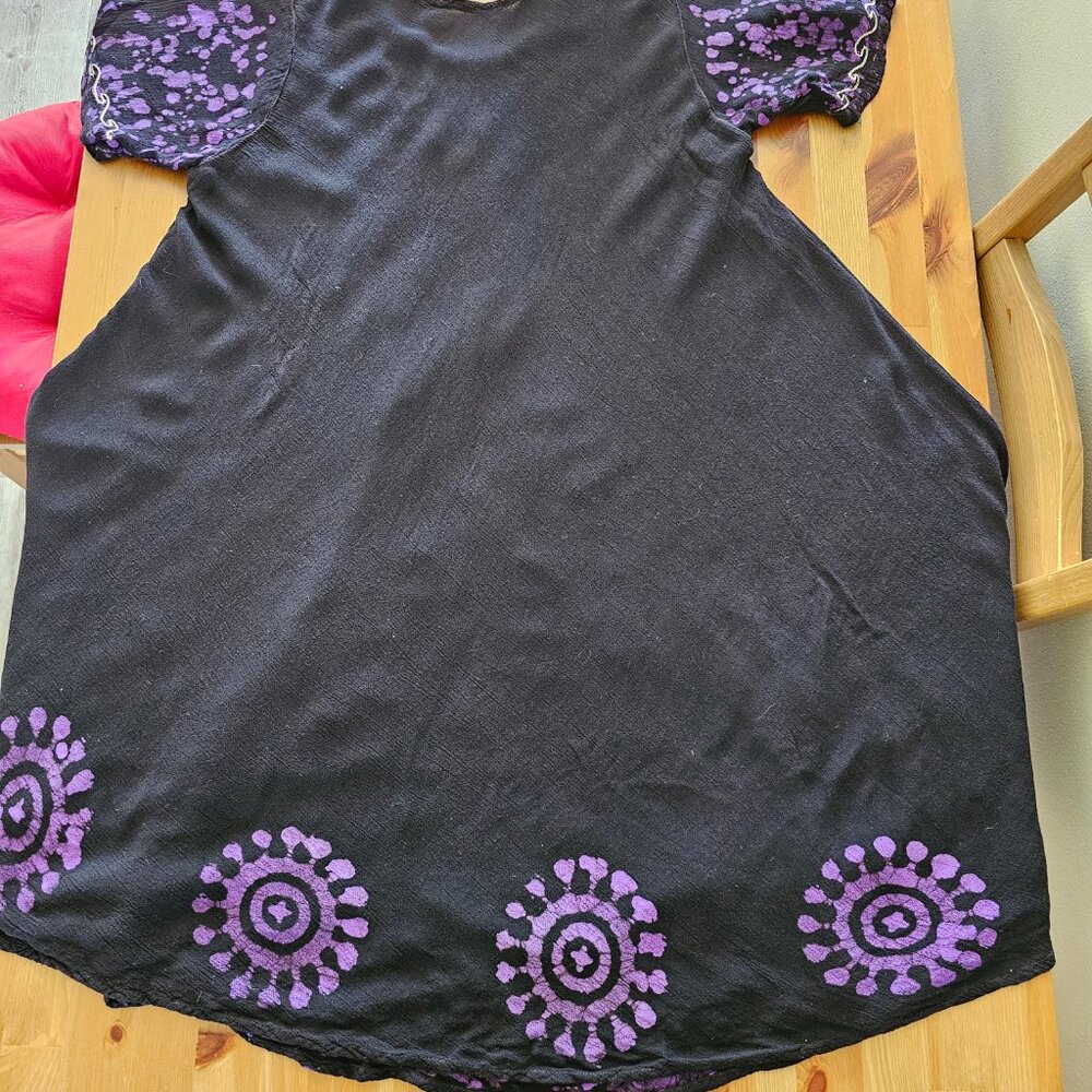 Women Hindus Summer short Sleeve Dress - Picture 5 of 12